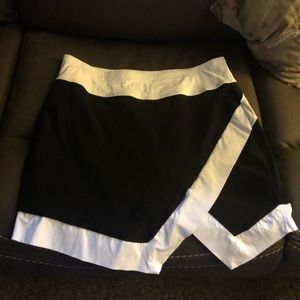 Cute black and whit golf skort